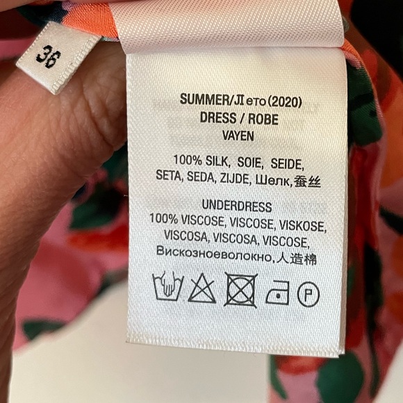 ESSENTIEL ANTWERP | Vayen Draped Detail Dress in Firenze Fraise, Size 4 - Picture 11 of 13